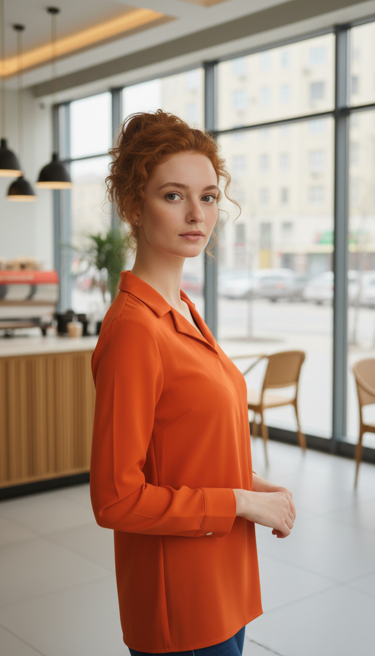 Orange shirt