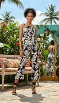 Printed jump suit